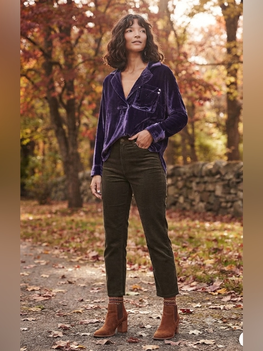Free People We The Free Peyton Velvet Pullover Tunic Deep Purple Plum Size M